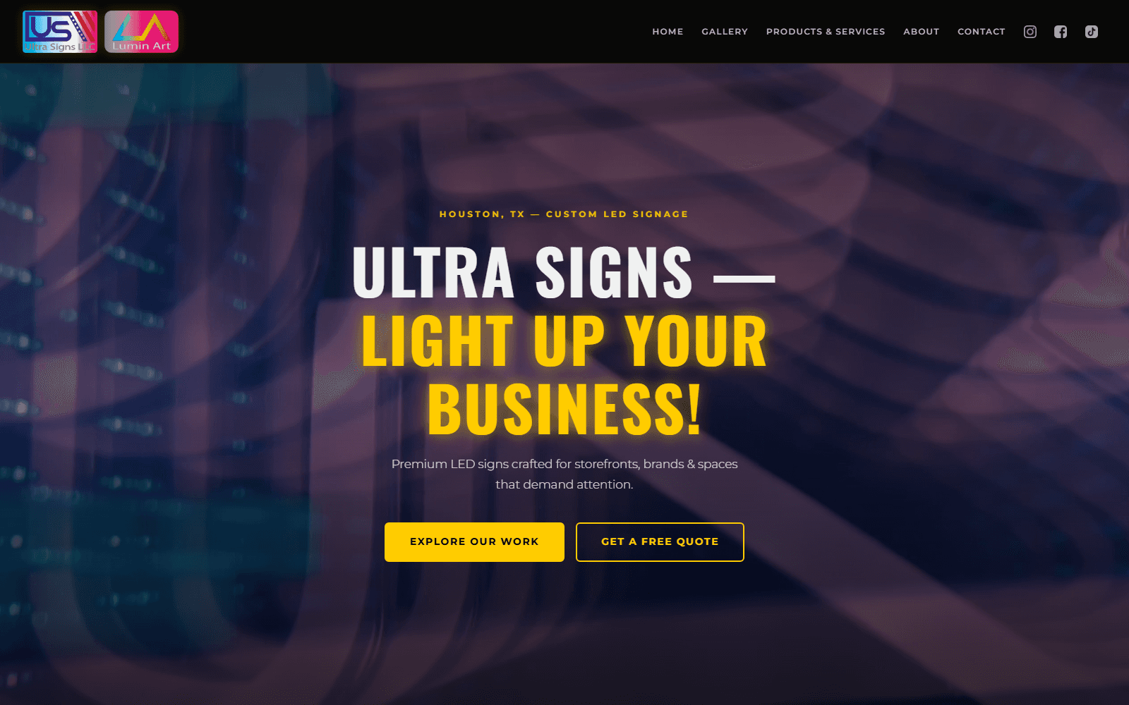 Ultra Signs LLC — live site